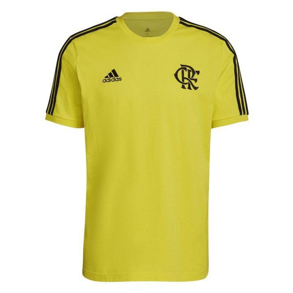 CAMISETA MASCULINA ADIDAS FLAMENGO 3S GR4288 AMARELA Menor preço em CAMISETA MASCULINA ADIDAS FLAMENGO 3S GR4288 AMARELA