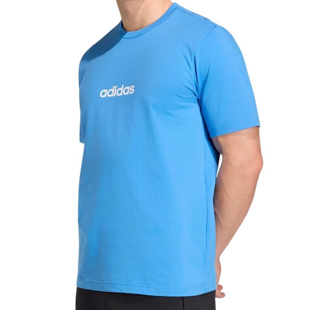 Camiseta Masculina Adidas Logo Linear Blue - KC0884