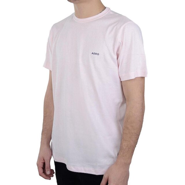 Camiseta Masculina Aéropostale MC Supima Rosa Claro - 871101