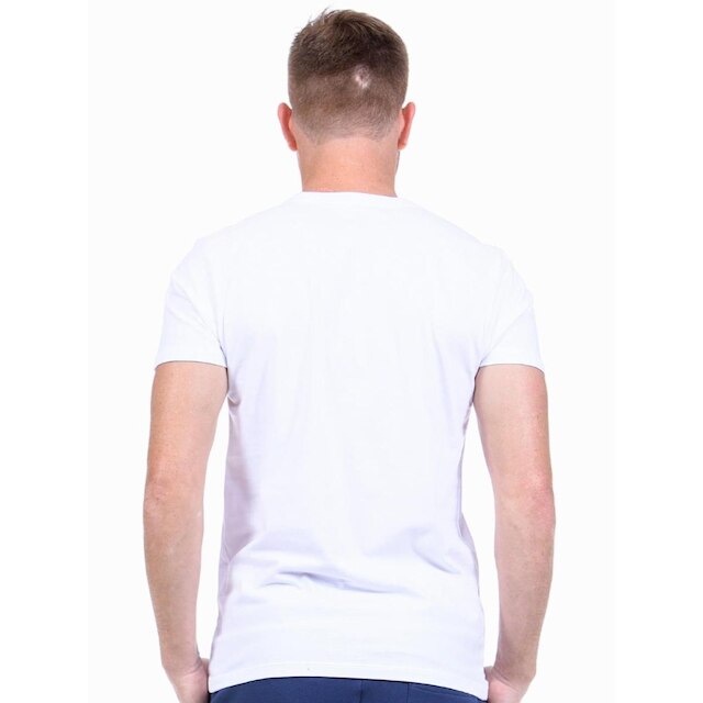 Camiseta Masculina Algodão Gola V