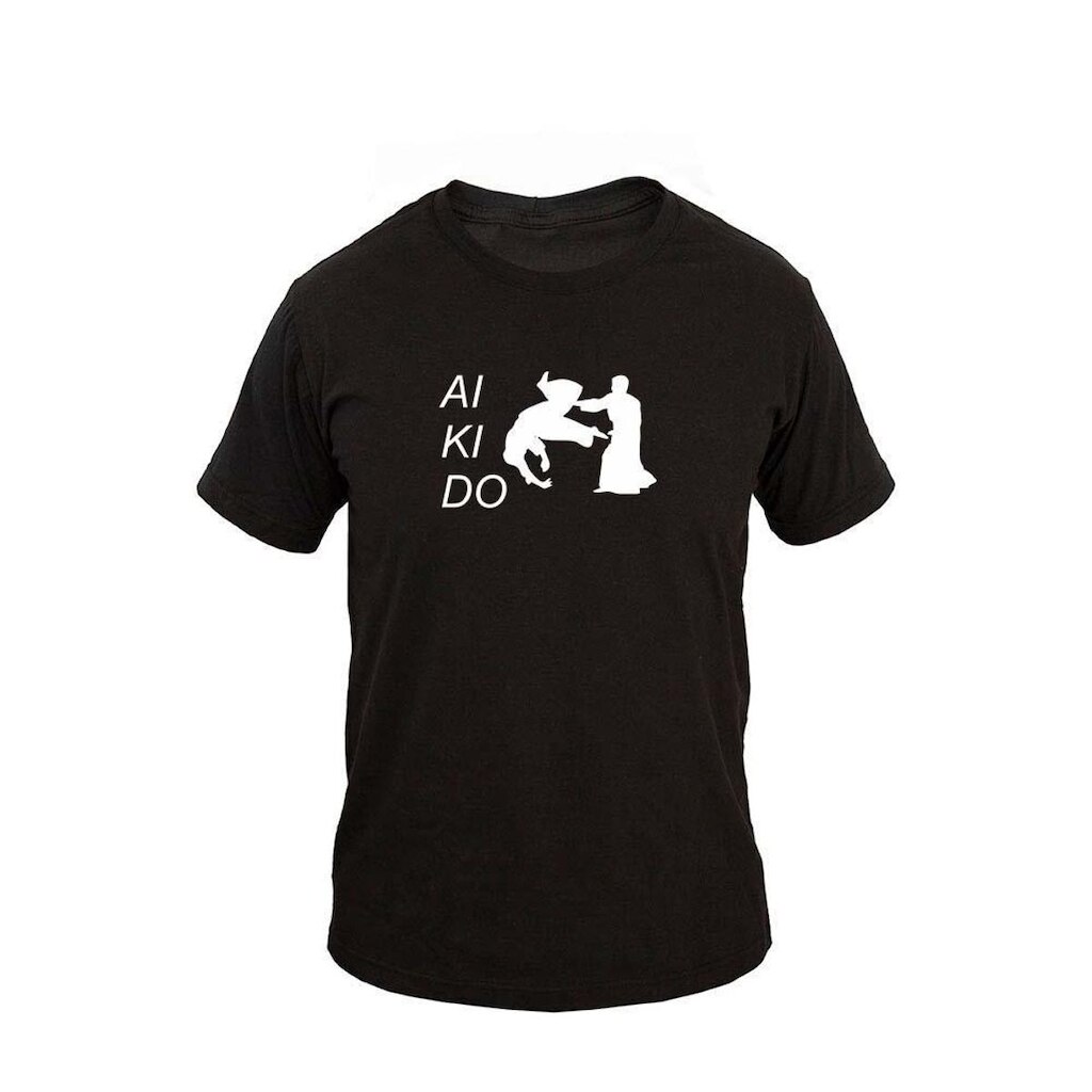 Camiseta Masculina Algodão Manga Curta Akido 3 Casual