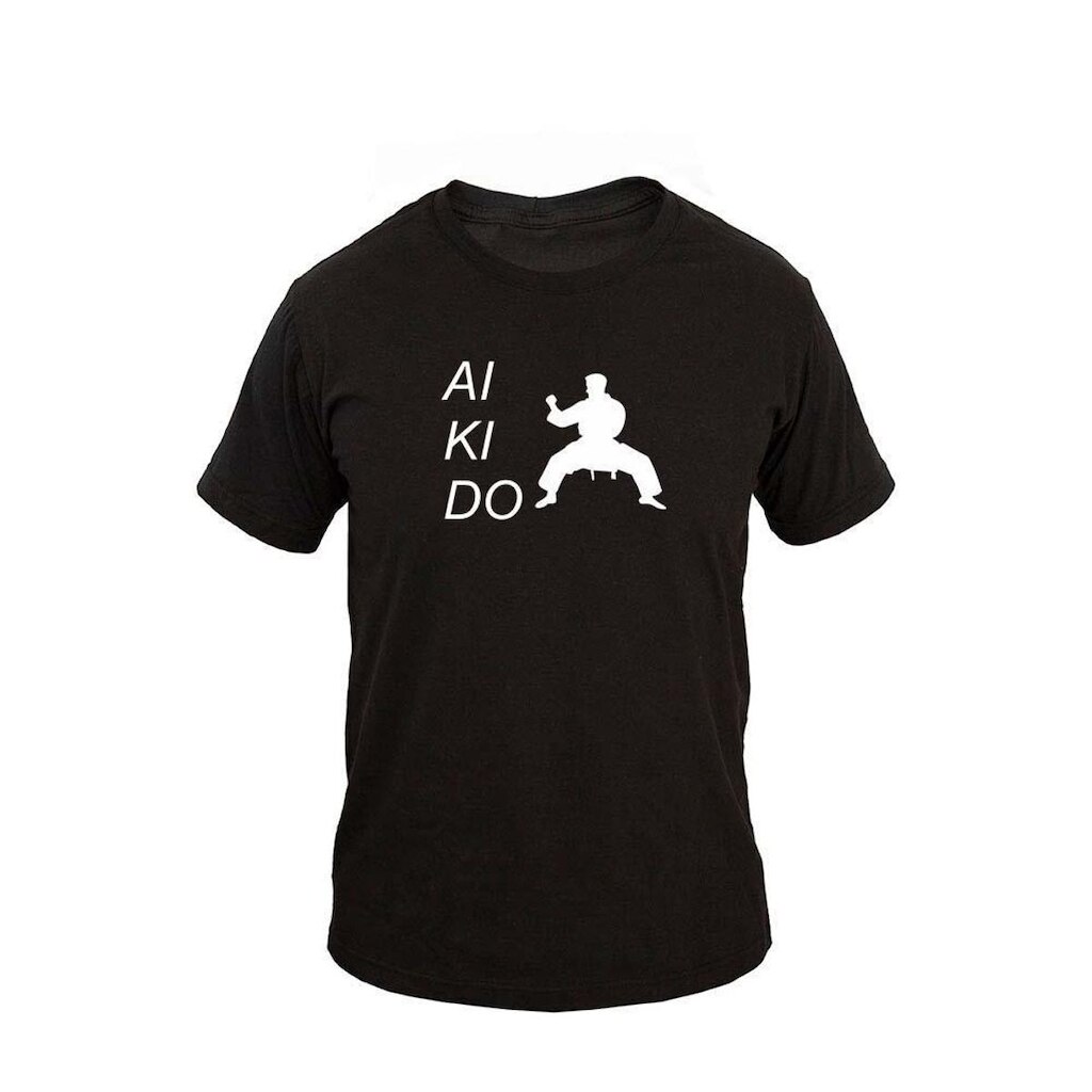 Camiseta Masculina Algodão Manga Curta Akido 4 Casual