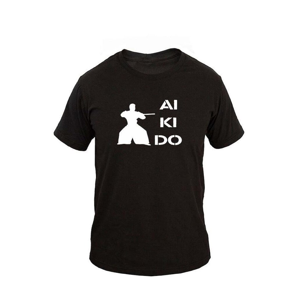 Camiseta Masculina Algodão Manga Curta Akido 5 Casual