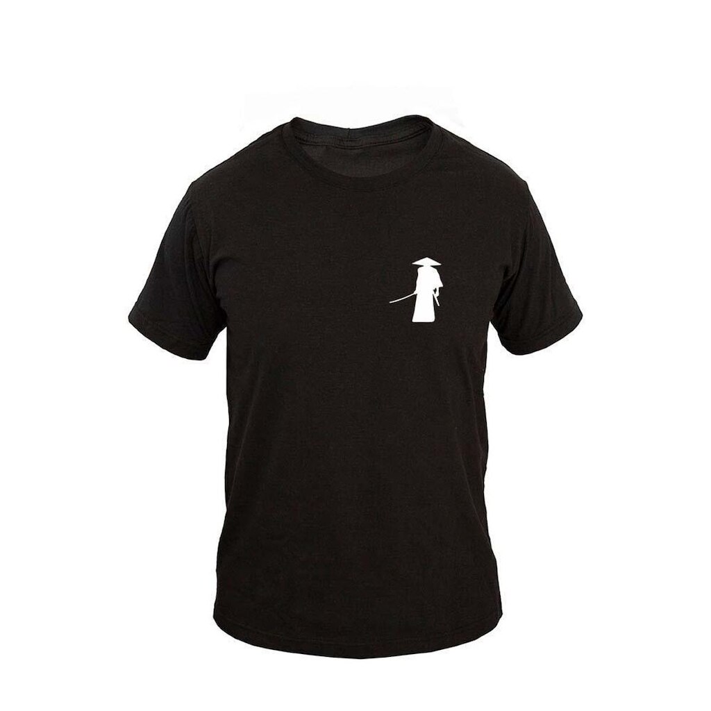 Camiseta Masculina Algodão Manga Curta Samurai 1 Casual