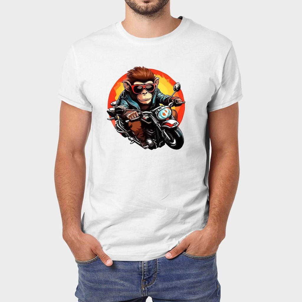 Camiseta Masculina Algodão Motorcycle Premium