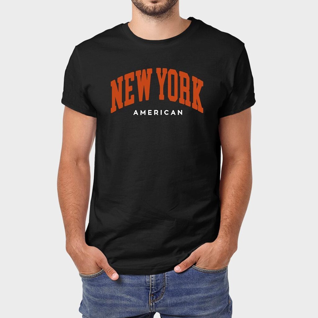 Camiseta Masculina Algodão New York Algodão Premium