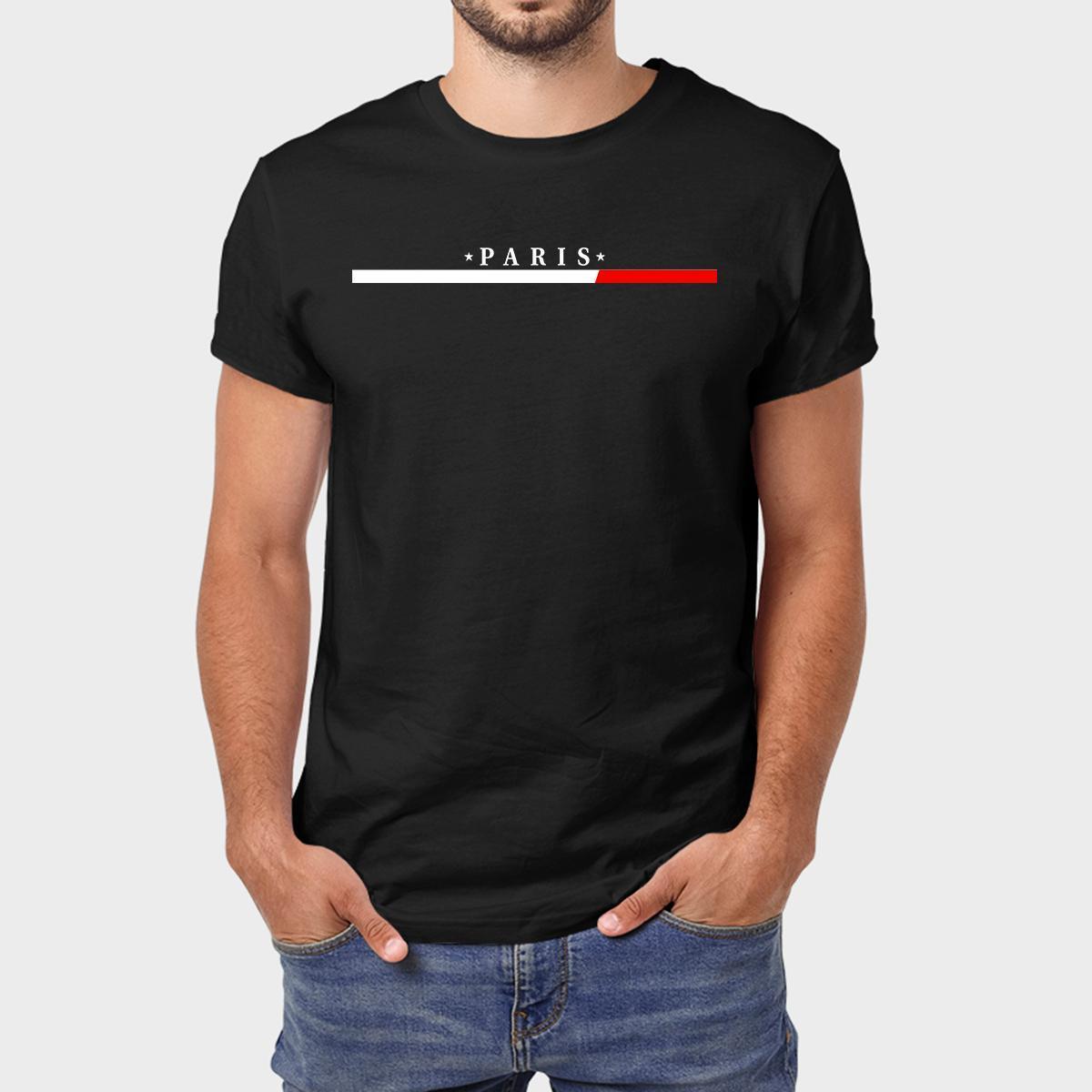 Camiseta Masculina Algodão Paris Premium Menor preço em Camiseta Masculina Algodão Paris Premium