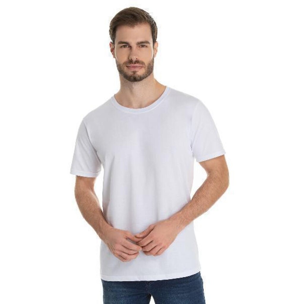 Camiseta Masculina Algodão Premium Básica Lisa