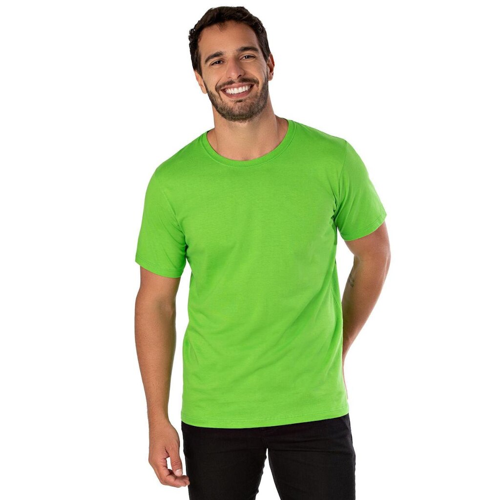 Camiseta Masculina Algodão Premium Básica Lisa