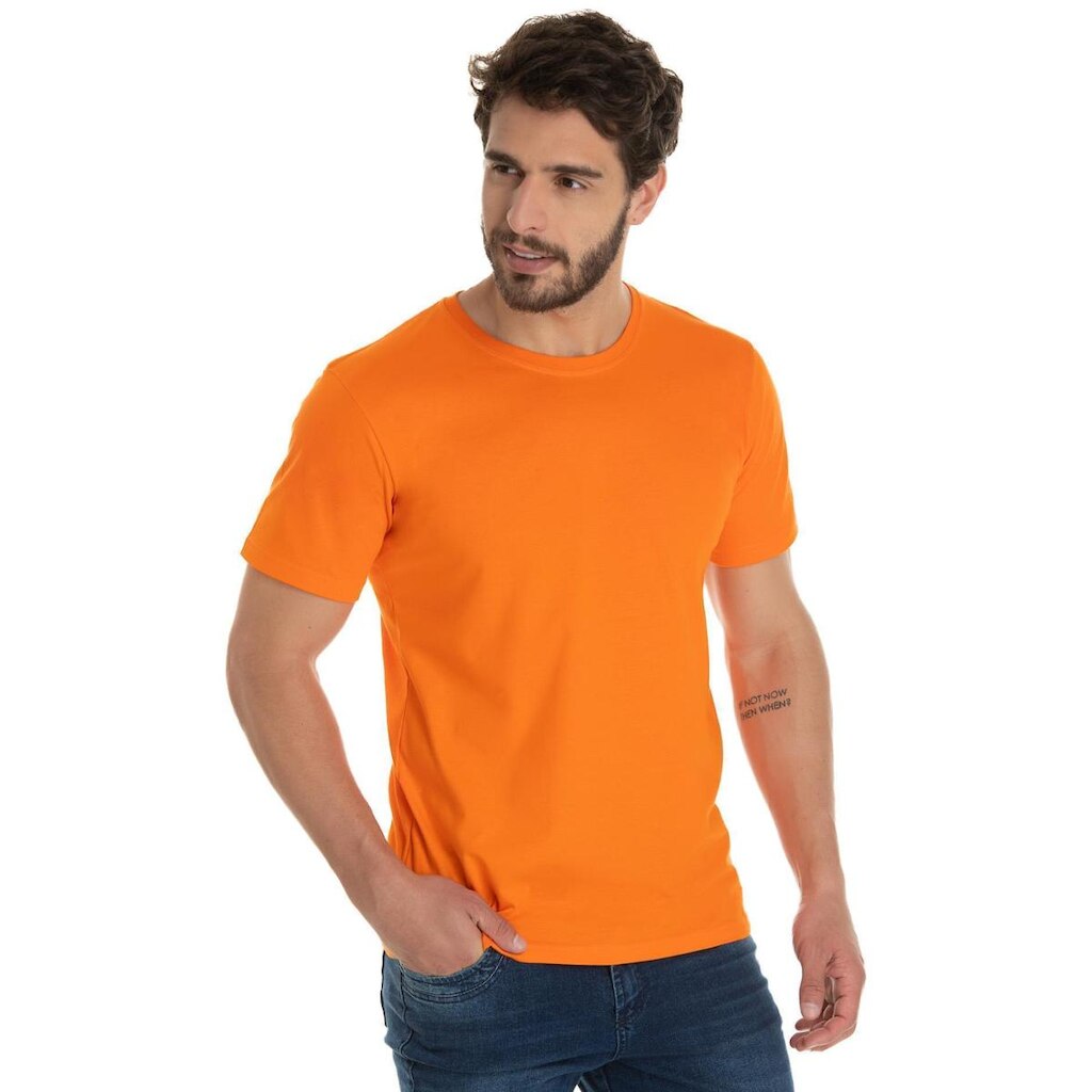 Camiseta Masculina Algodão Premium Básica Lisa