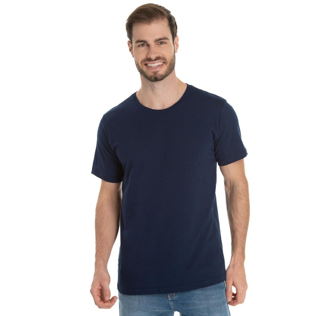 Camiseta Masculina Algodão Premium Básica Lisa