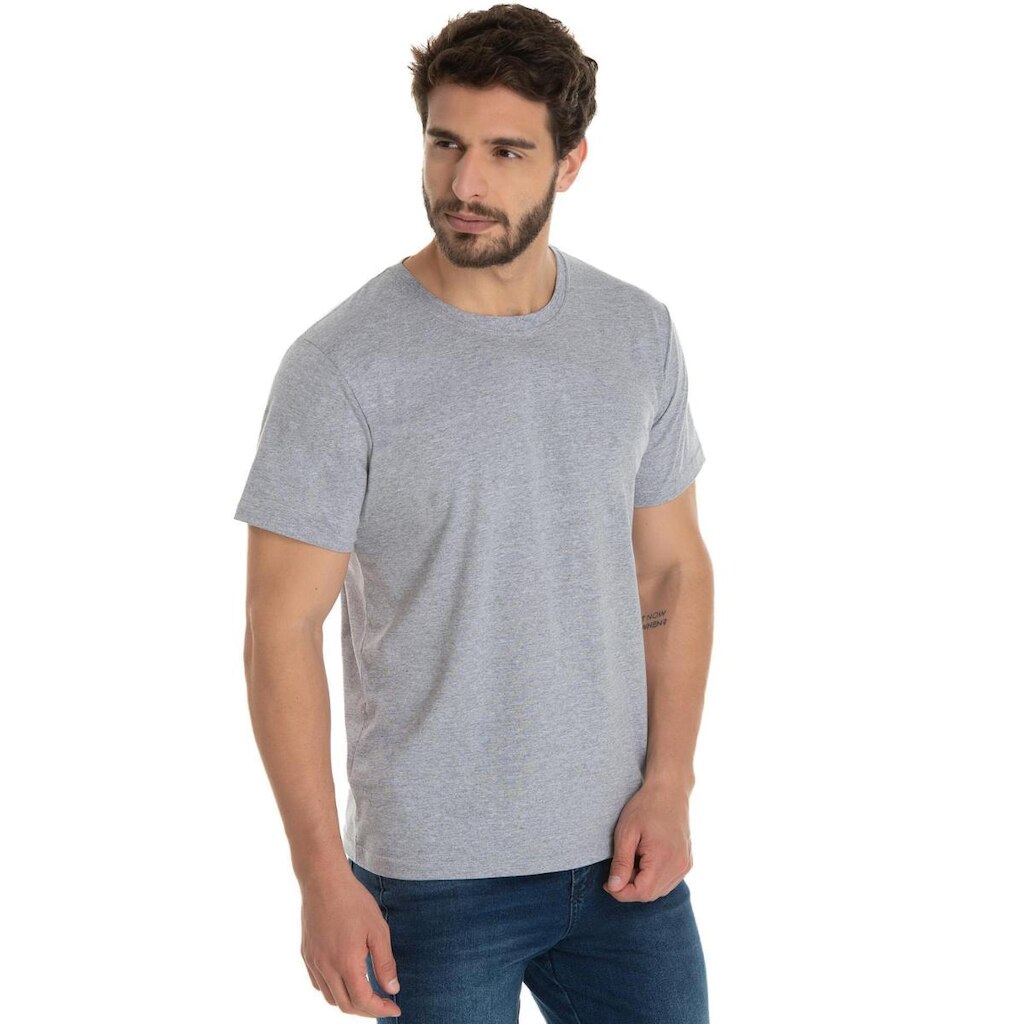 Camiseta Masculina Algodão Premium Básica Lisa