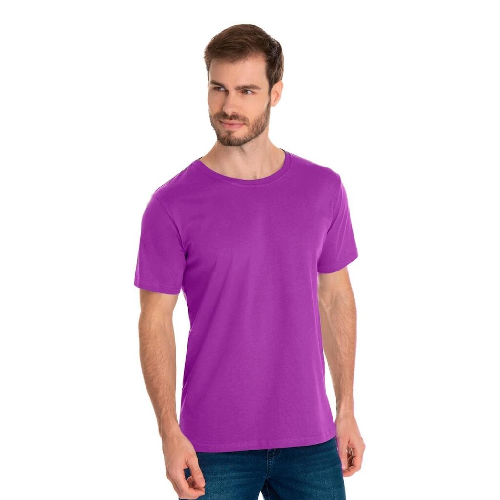 Camiseta Masculina Algodão Premium Básica Lisa