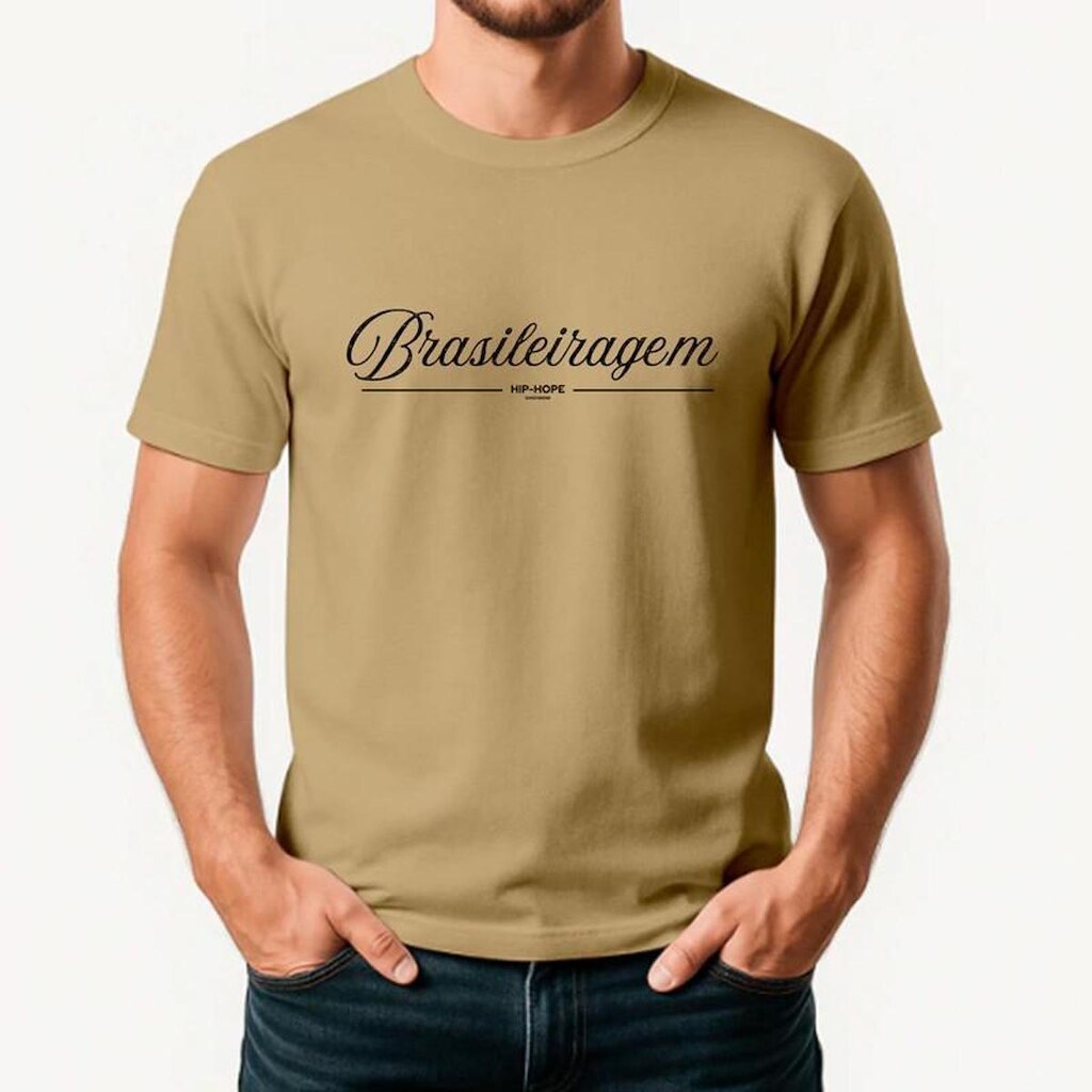 Camiseta Masculina Algodão Premium BRASILEIRAGEM