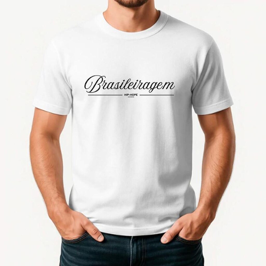 Camiseta Masculina Algodão Premium BRASILEIRAGEM