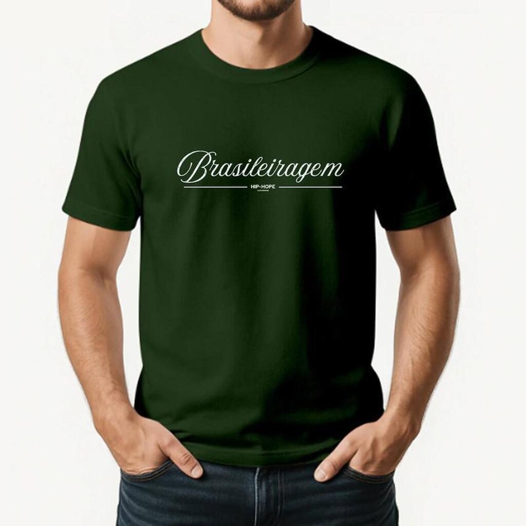 Camiseta Masculina Algodão Premium BRASILEIRAGEM