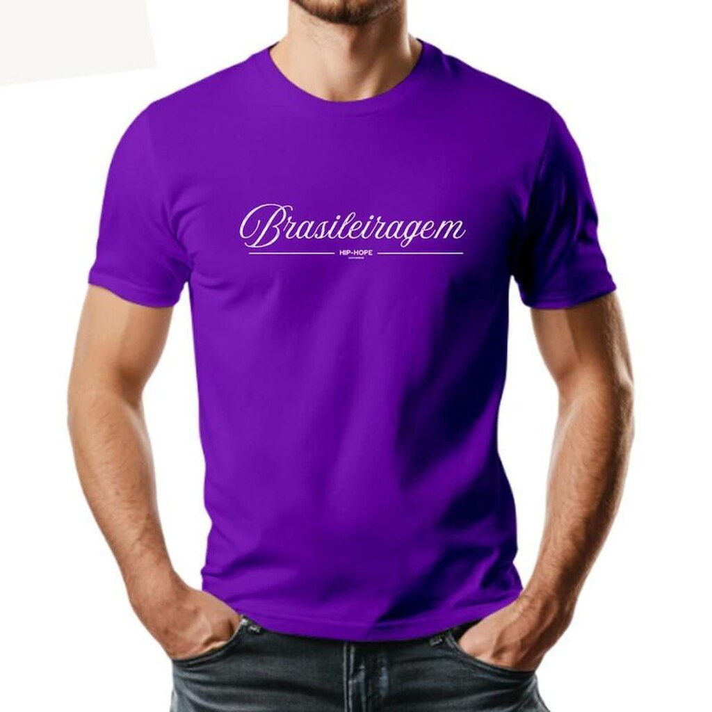 Camiseta Masculina Algodão Premium BRASILEIRAGEM
