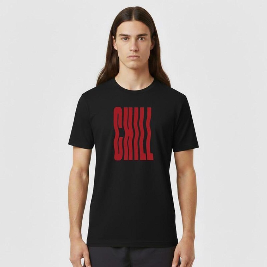 Camiseta Masculina Algodão Premium CHILL