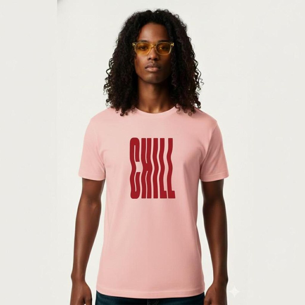 Camiseta Masculina Algodão Premium CHILL