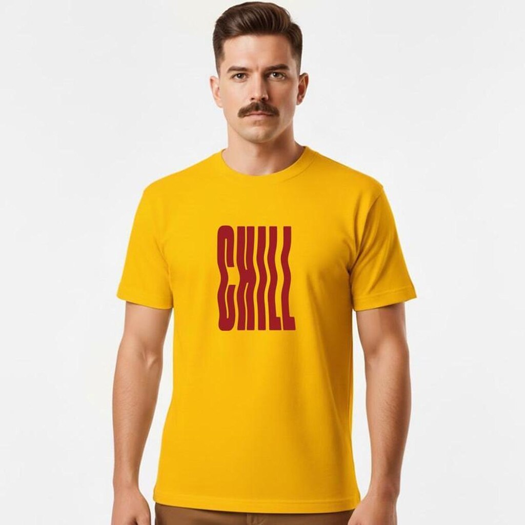 Camiseta Masculina Algodão Premium CHILL