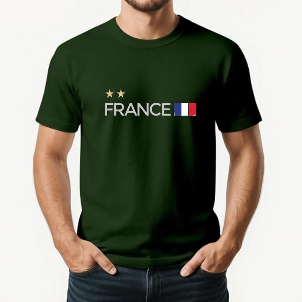 Camiseta Masculina Algodão Premium FRANCE