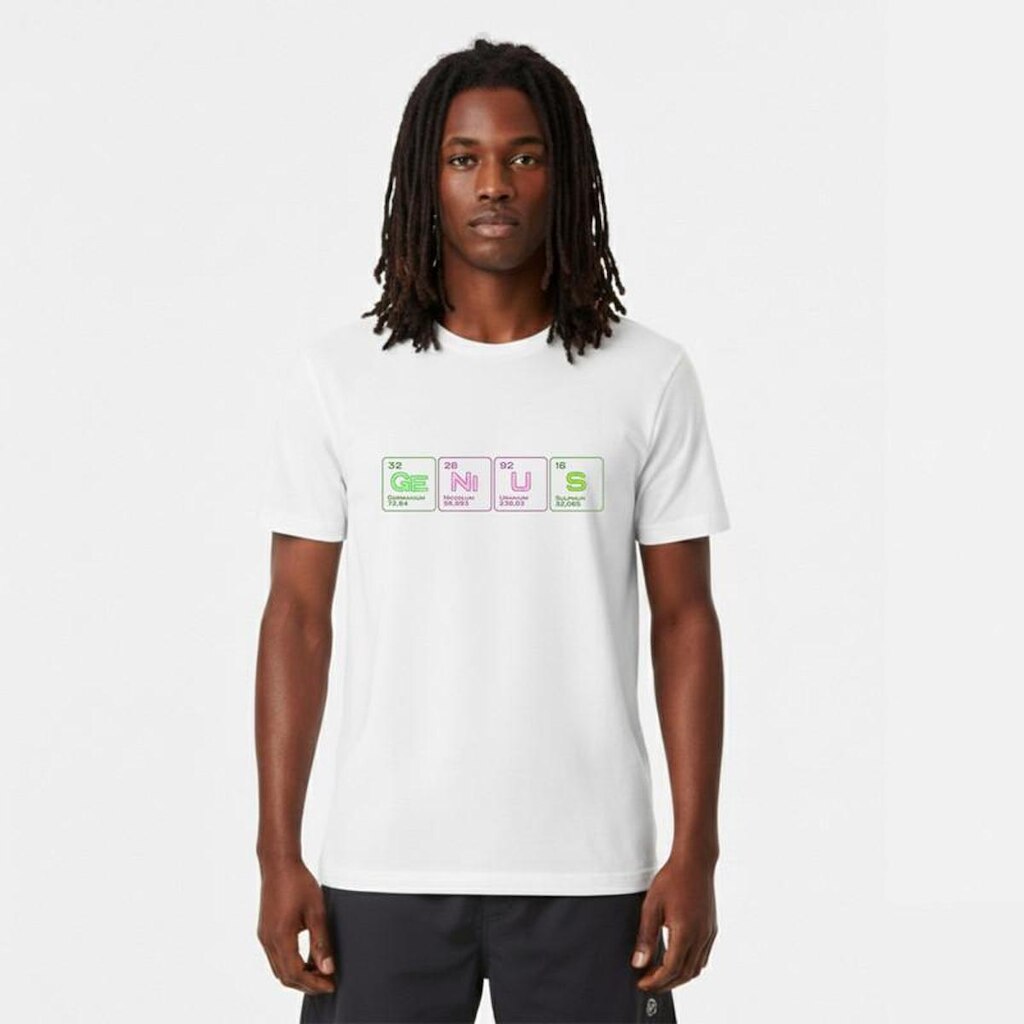 Camiseta Masculina Algodão Premium GENIUS NERD GEEK