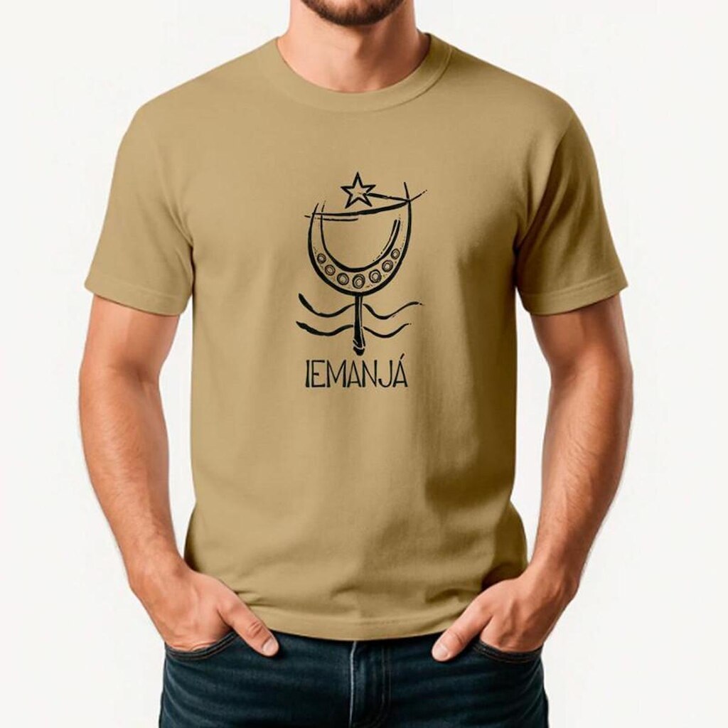 Camiseta Masculina Algodão Premium IEMANJA