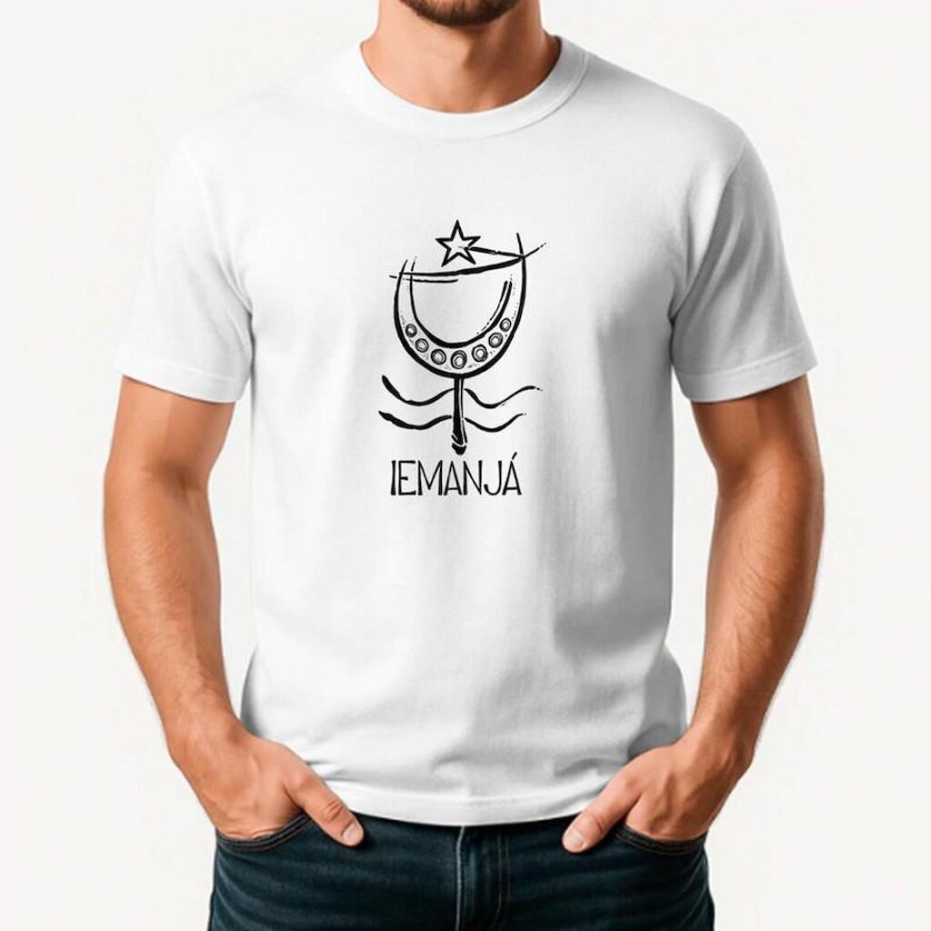 Camiseta Masculina Algodão Premium IEMANJA