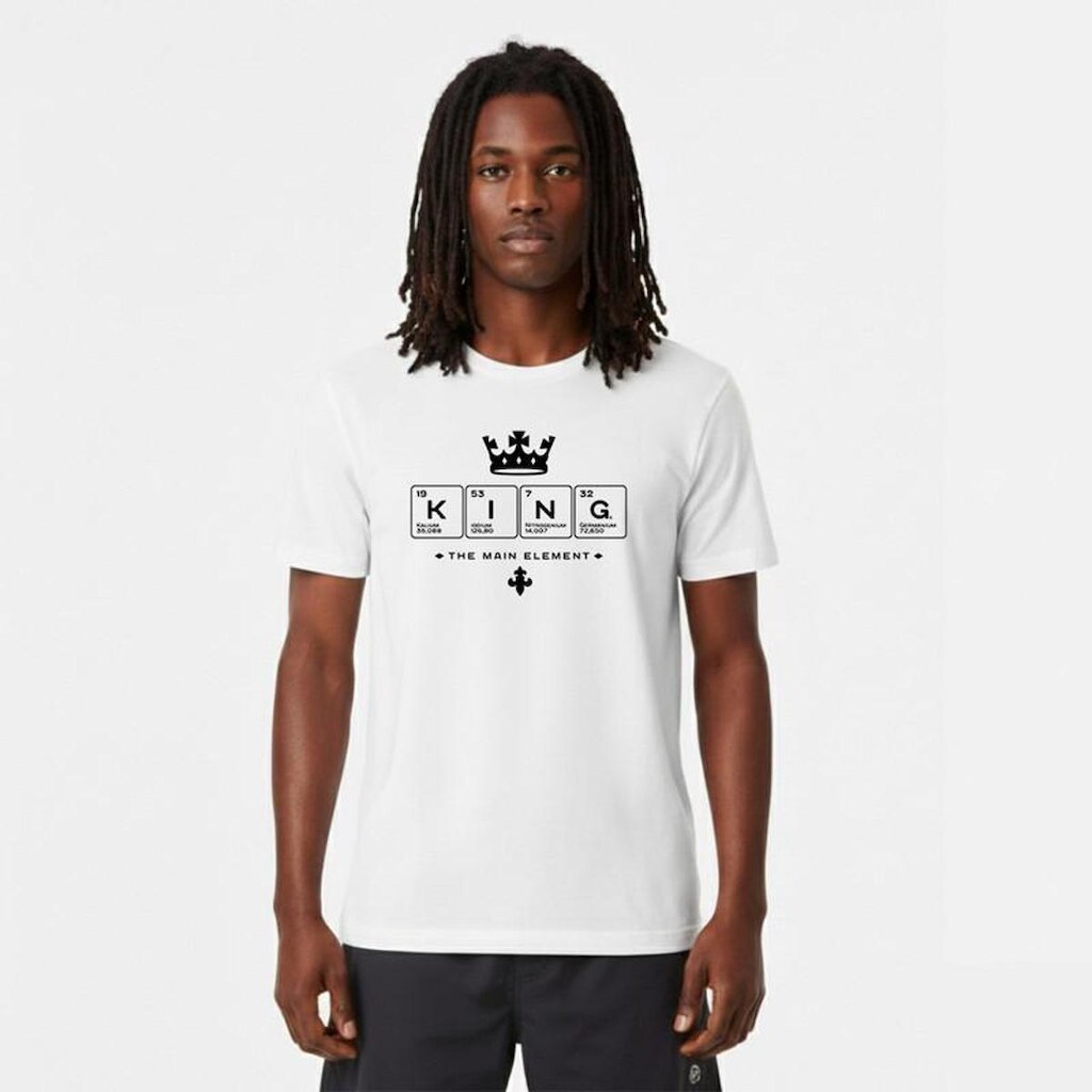 Camiseta Masculina Algodão Premium KING TABELA PERIODICA