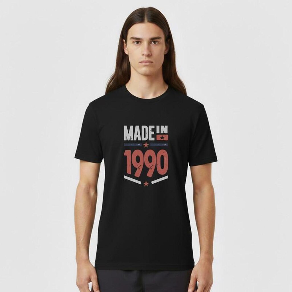Camiseta Masculina Algodão Premium MADE IN 1990