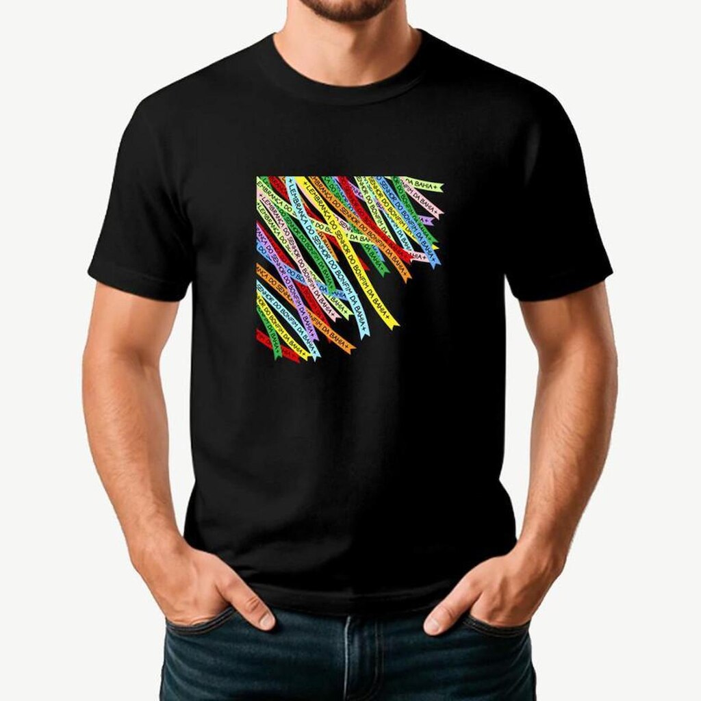 Camiseta Masculina Algodão Premium SENHOR DO BONFIM