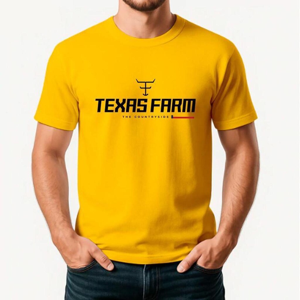 Camiseta Masculina Algodão Premium TEXAS FARM