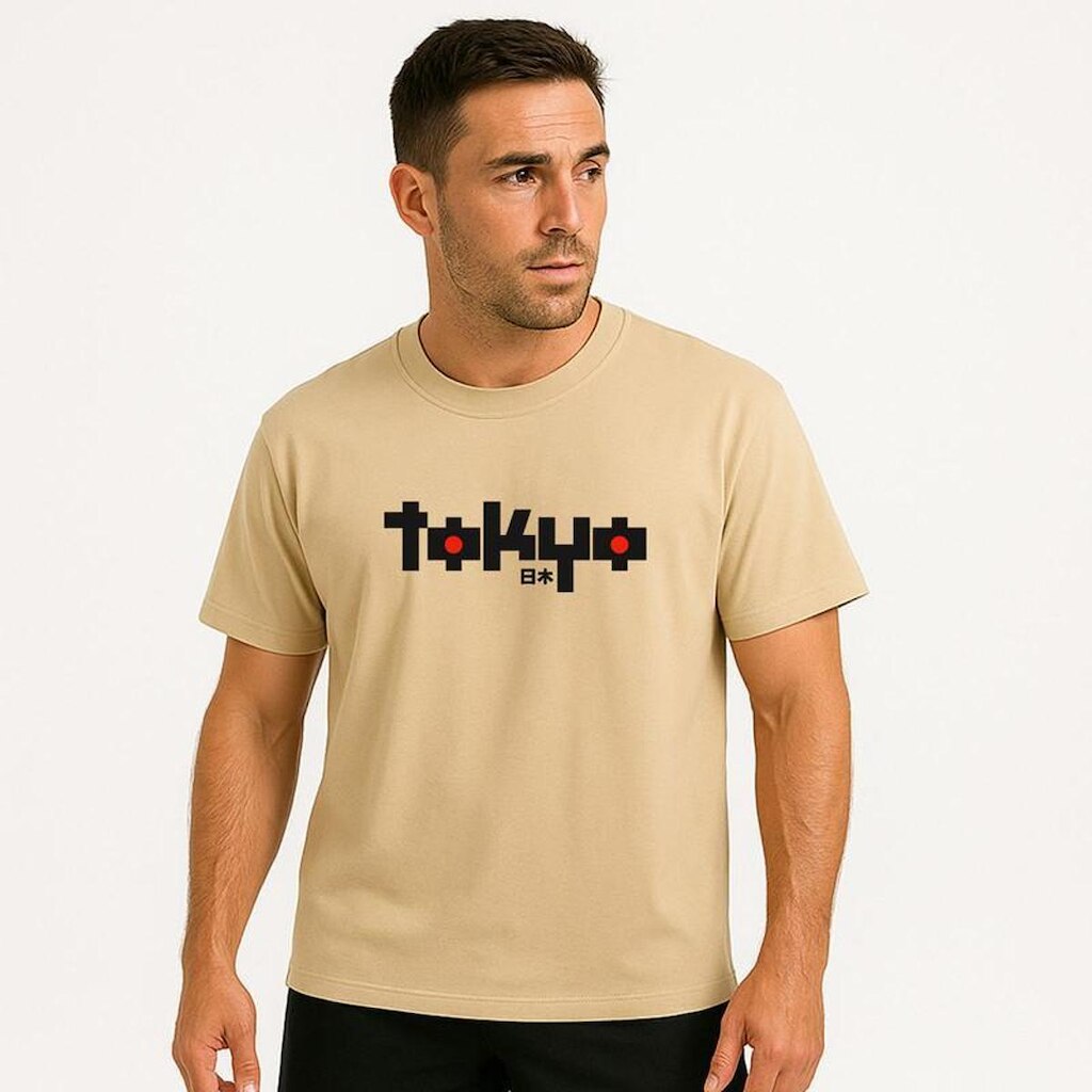 Camiseta Masculina Algodão Premium TOKIO Malha Perfumada
