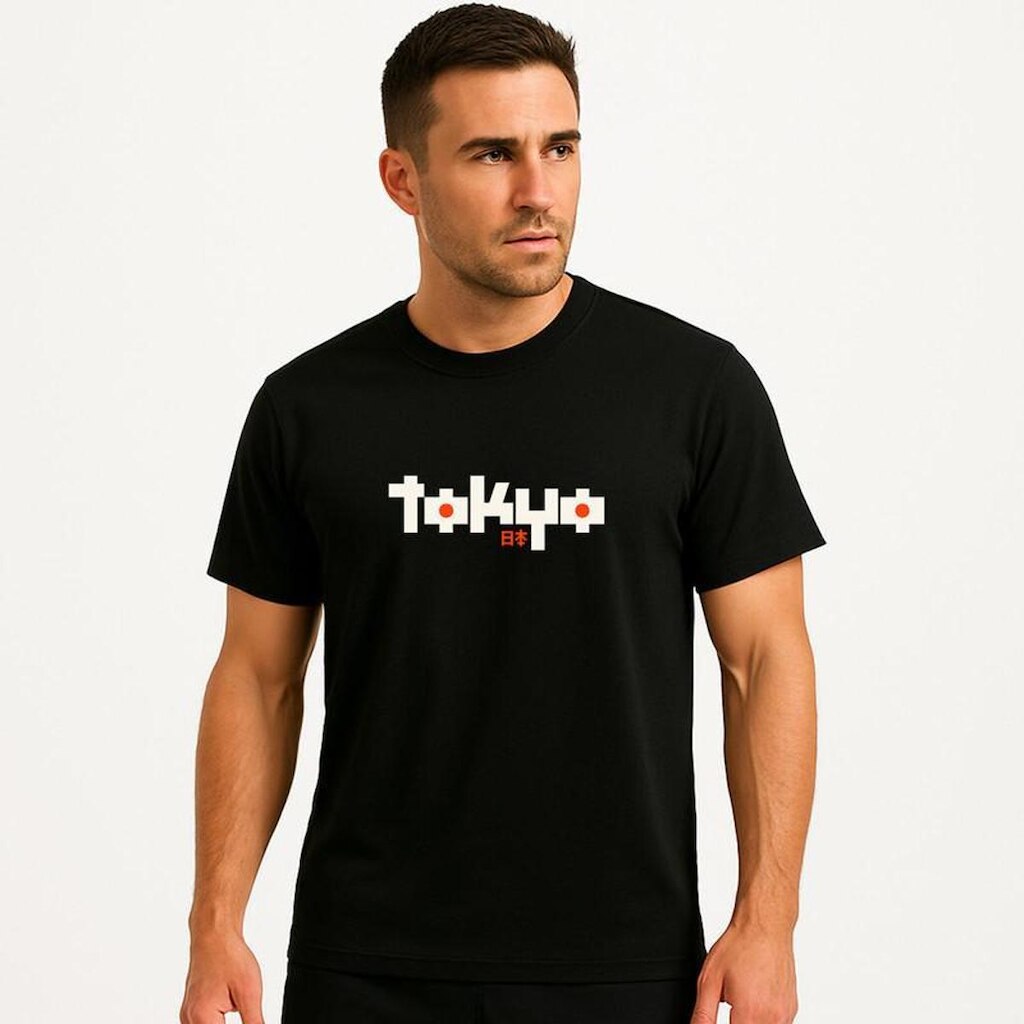 Camiseta Masculina Algodão Premium TOKIO