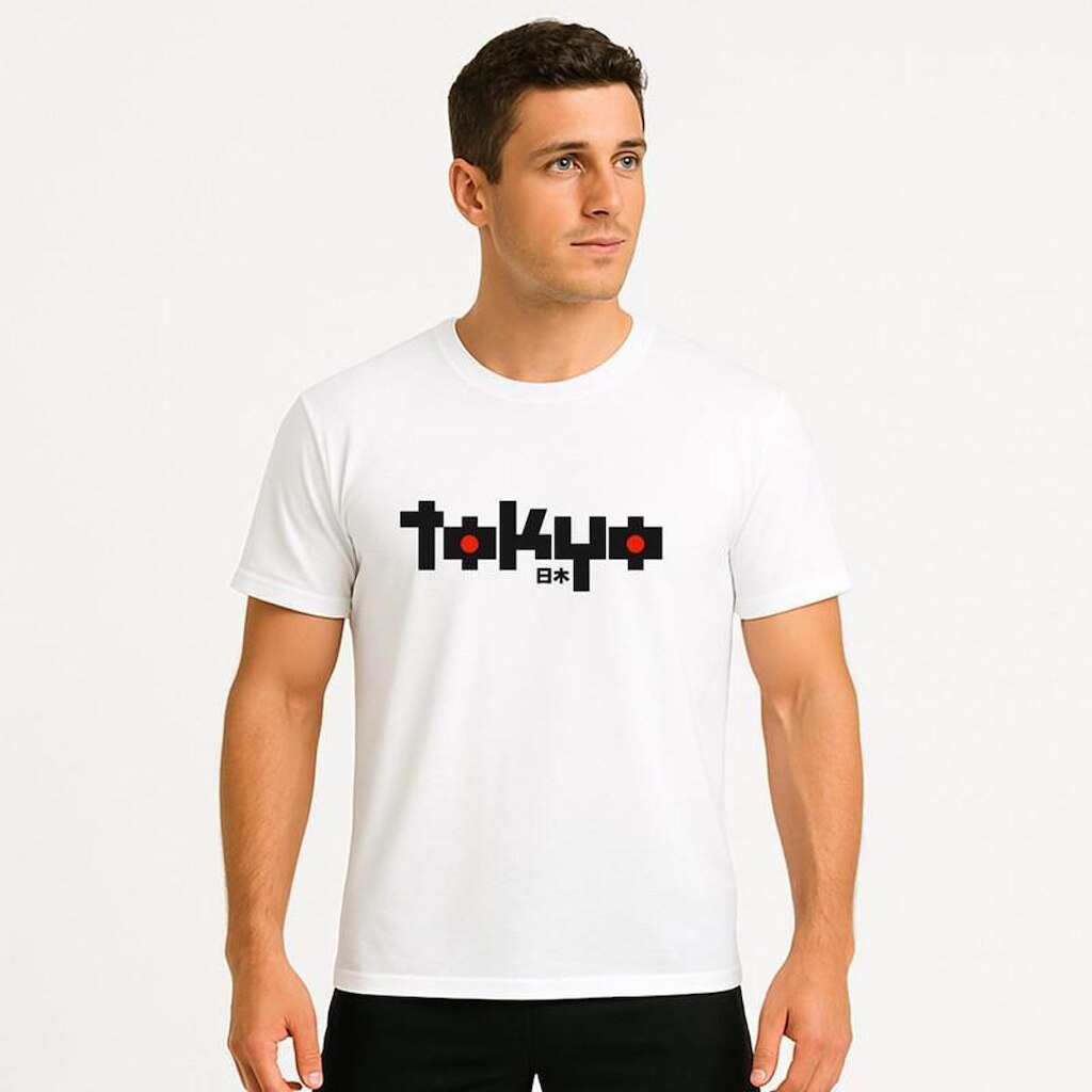 Camiseta Masculina Algodão Premium TOKIO