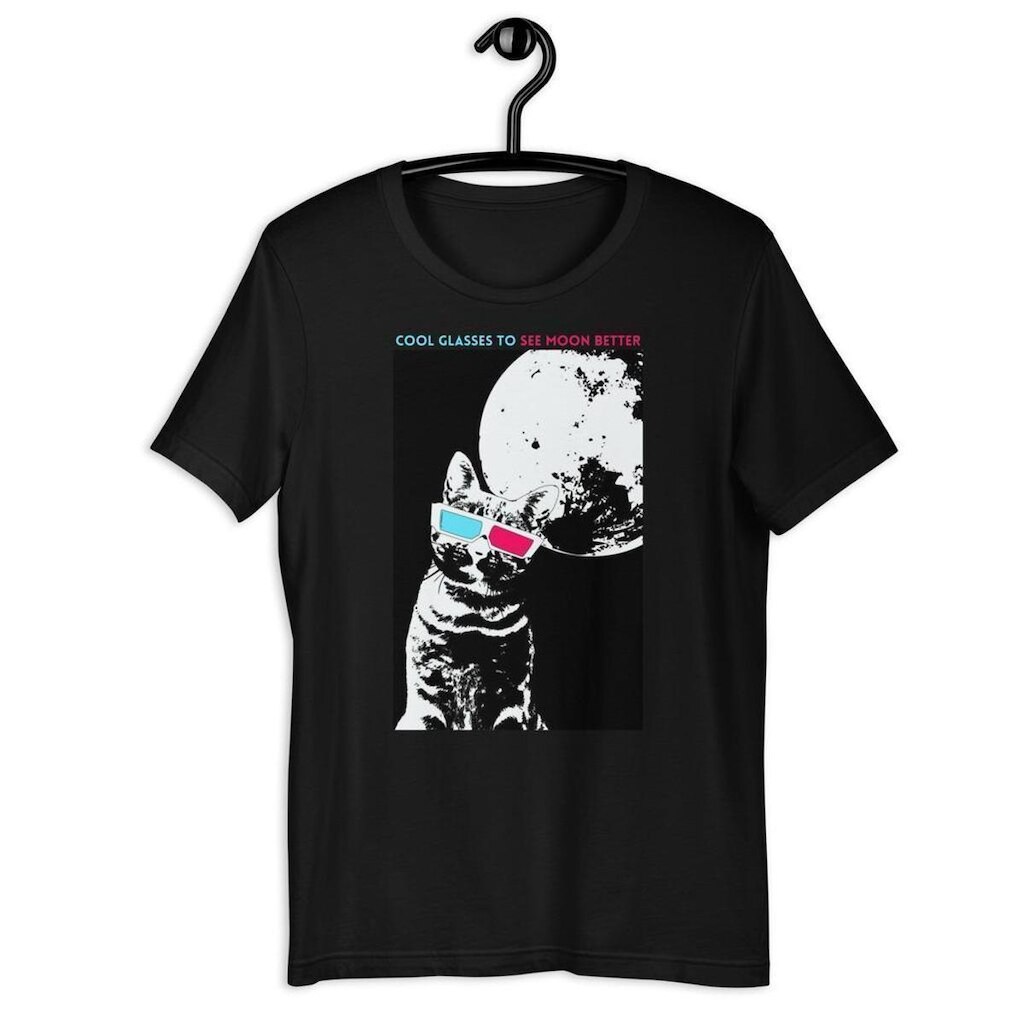 Camiseta Masculina Astro Cat Cool Glasses