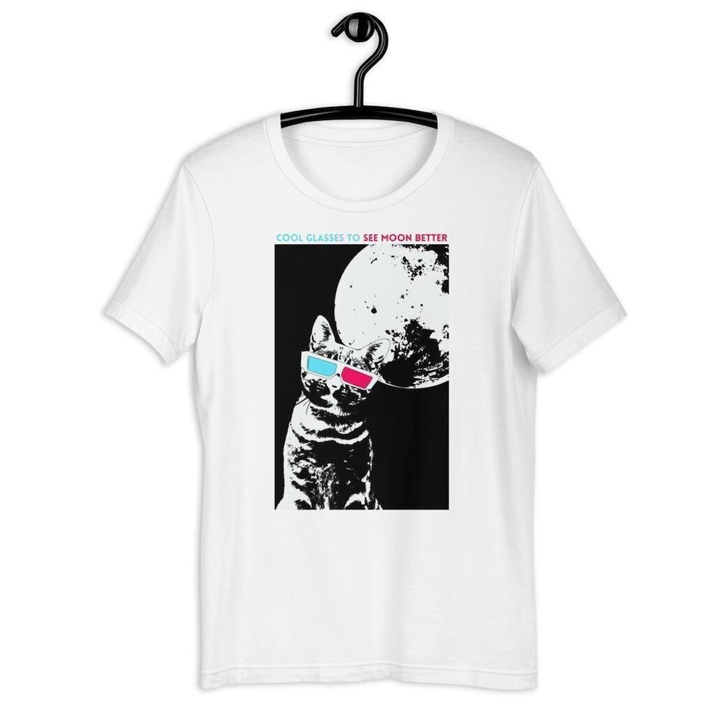 Camiseta Masculina Astro Cat Cool Glasses