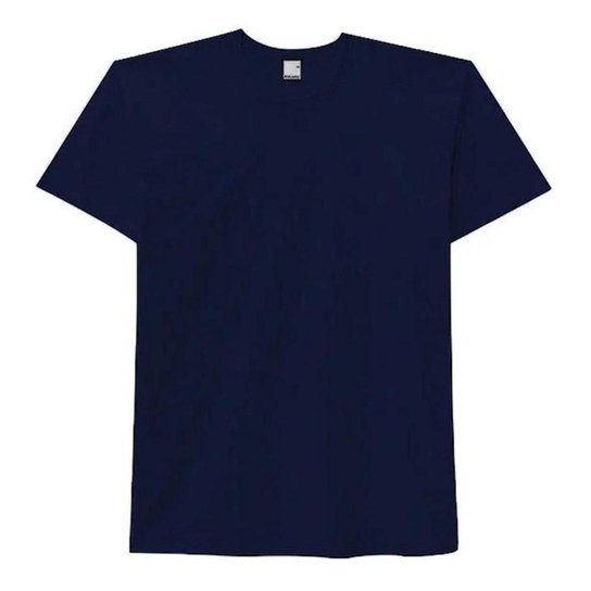 Camiseta Masculina Básica 1000004423 Malwee - Azul Menor preço em Camiseta Masculina Básica 1000004423 Malwee - Azul