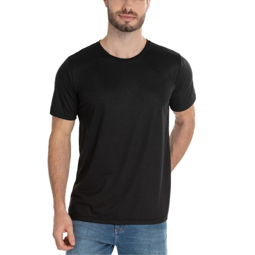 Camiseta Masculina Basica Lisa algodão Premium Slim