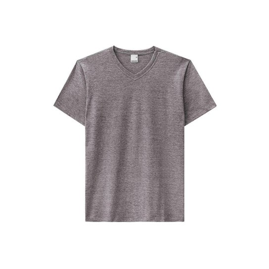 Camiseta Masculina Básica Tradicional Malha Gola V Malwee - CARAMELO - GG - Cinza Menor preço em Camiseta Masculina Básica Tradicional Malha Gola V Malwee - CARAMELO - GG - Cinza