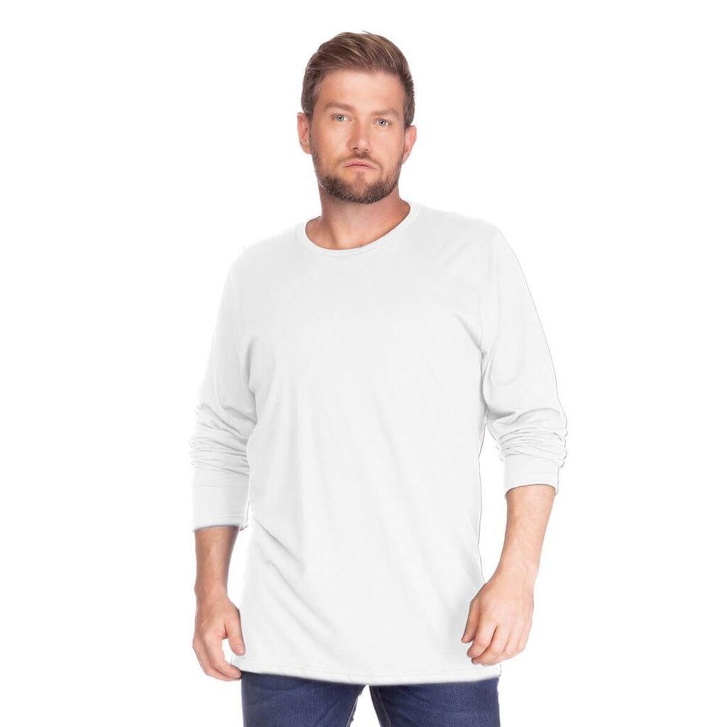 Camiseta Masculina Básica Manga Longa Plus Size