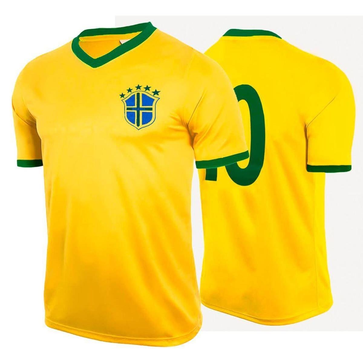 Camiseta Masculina Brasil Escudo Menor preço em Camiseta Masculina Brasil Escudo
