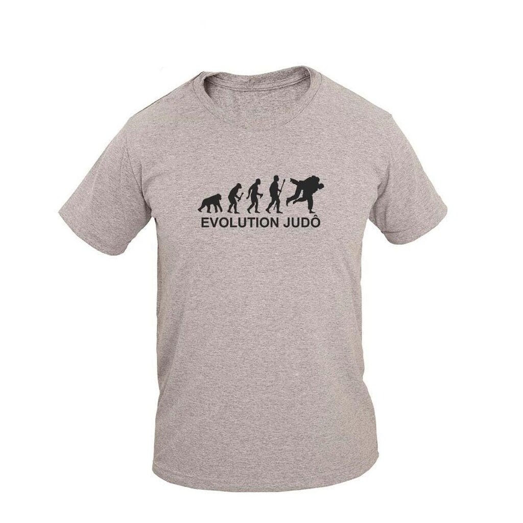 Camiseta Masculina Casual Algodão Manga Curta Evolution Judô