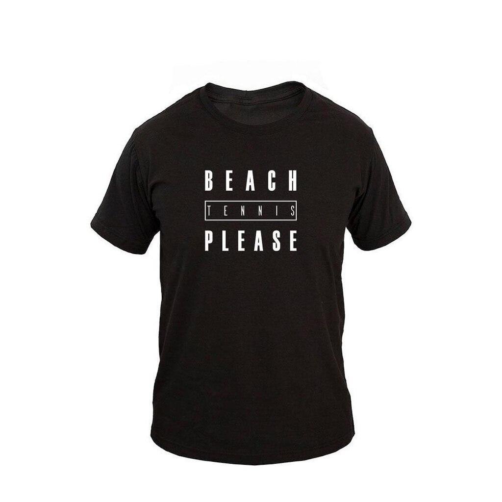 Camiseta Masculina Casual Algodão Manga Curta Tennis Please