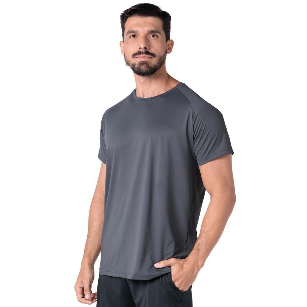 Camiseta Masculina Dry Poliamida Raglan