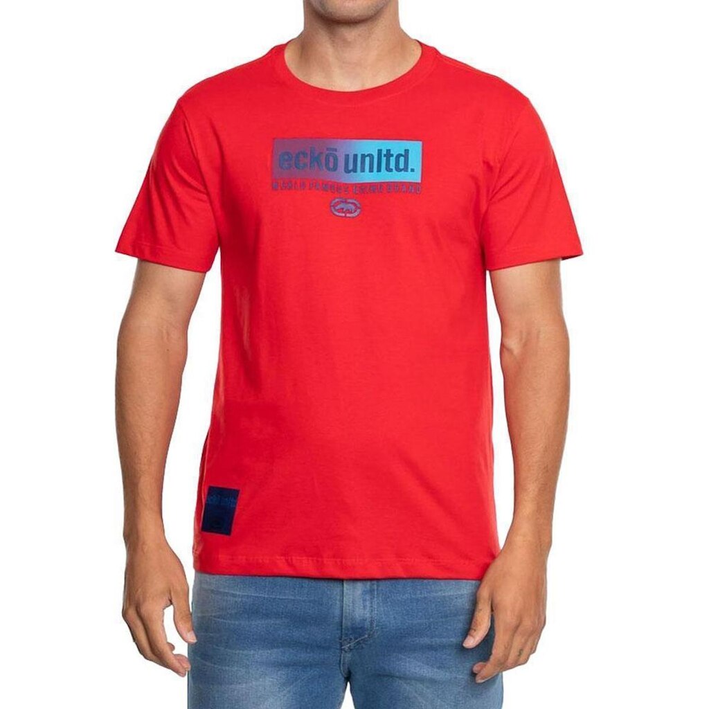 Camiseta Masculina Ecko Unltd MC Box 2 Vermelho - EK09