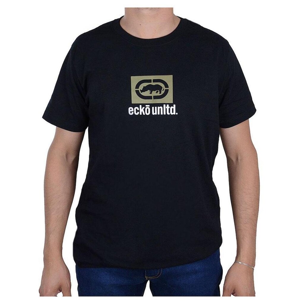 Camiseta Masculina Ecko Unltd MC Casual Preta - EK10