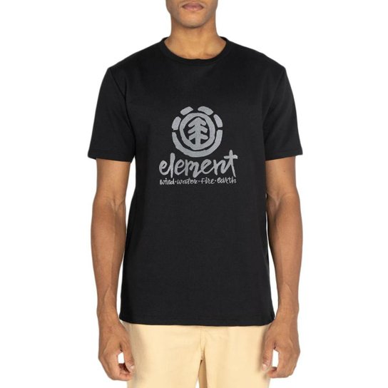 Camiseta Masculina Element Vertical Script Logo