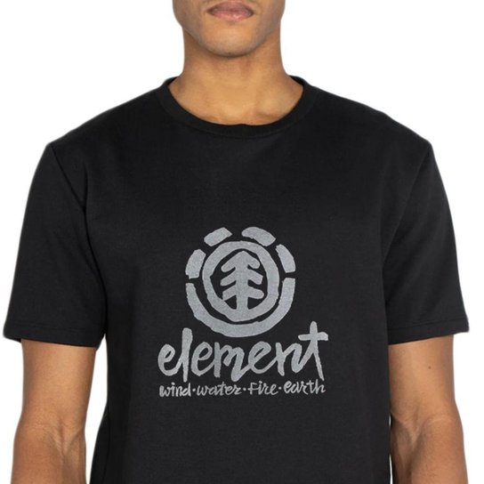 Camiseta Masculina Element Vertical Script Logo