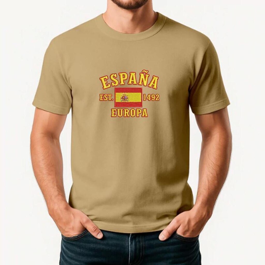 Camiseta Masculina ESPANHA Exclusiva Algodão Premium